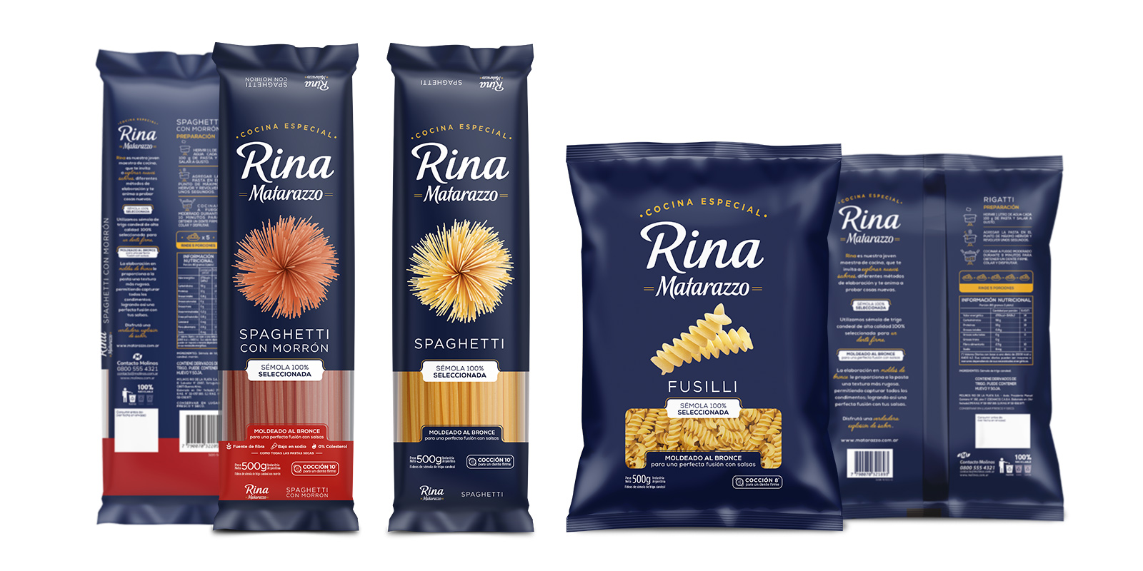 Rina Matarazzo diseño de packaging para pasta seca