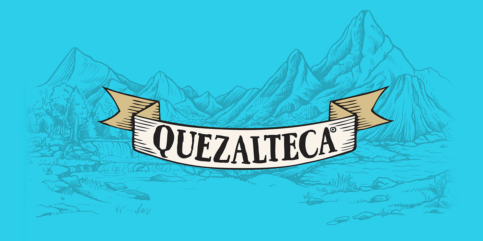 Logo de Quezalteca, rediseño por Tridimage.