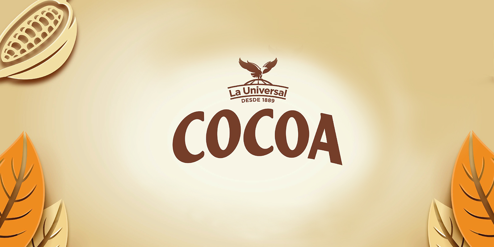 Nuevo logo de Cocoa La Universal. Diseño por Tridimage.