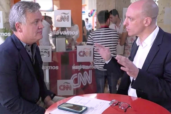 Hernan Braberman de Tridimage entrevistado por CNN en Español