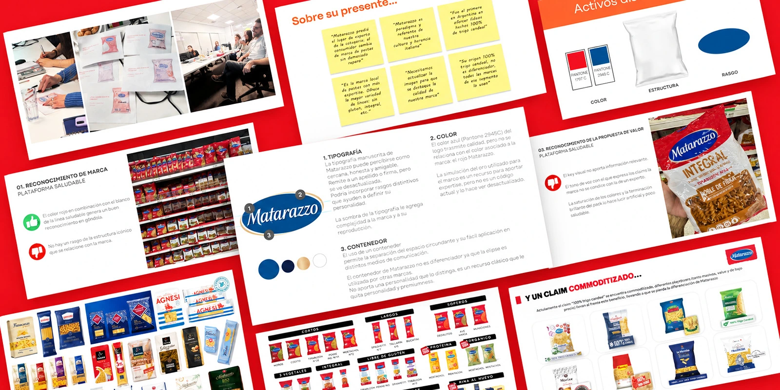 Presentación de estrategia de branding, diagnóstico y auditoría de packaging para Matarazzo.